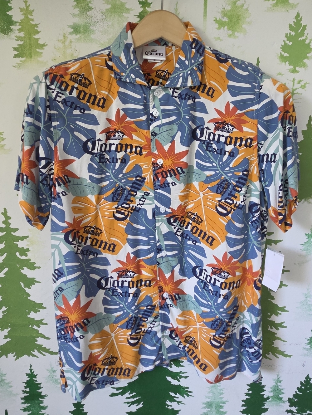 Ripple Junction Corona Tropical Button-Down Shirt.